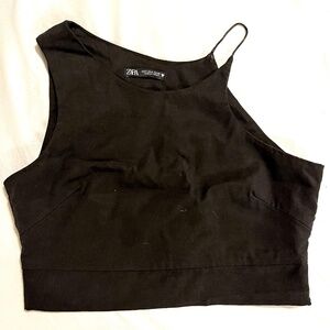 Zara asymmetrical crop top NWOT Free with a purchase